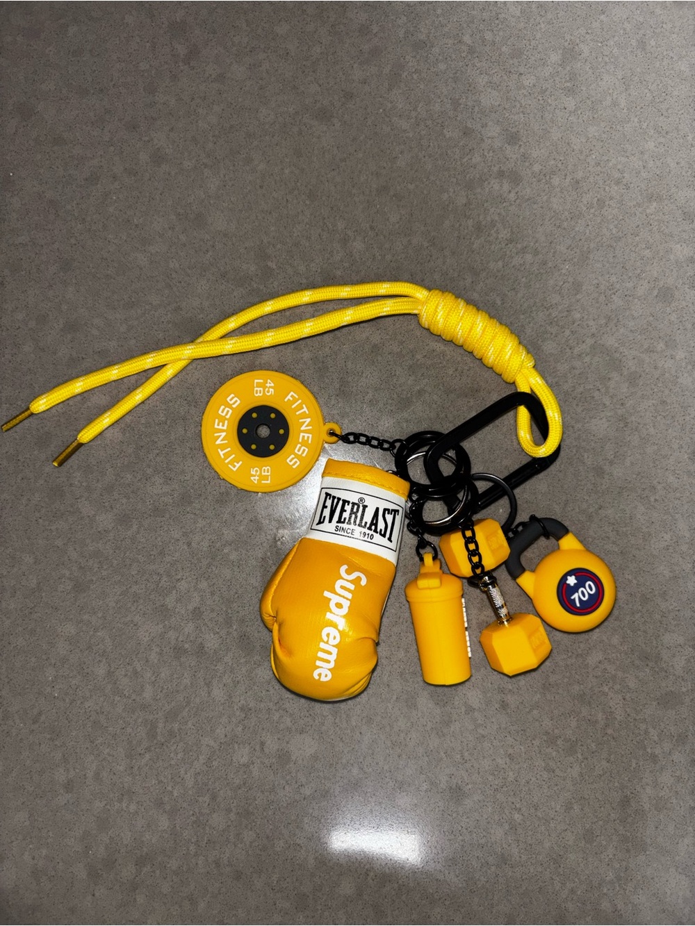 Supreme x Everlast Yellow Boxing Glove Keychain - Kids Accessories
